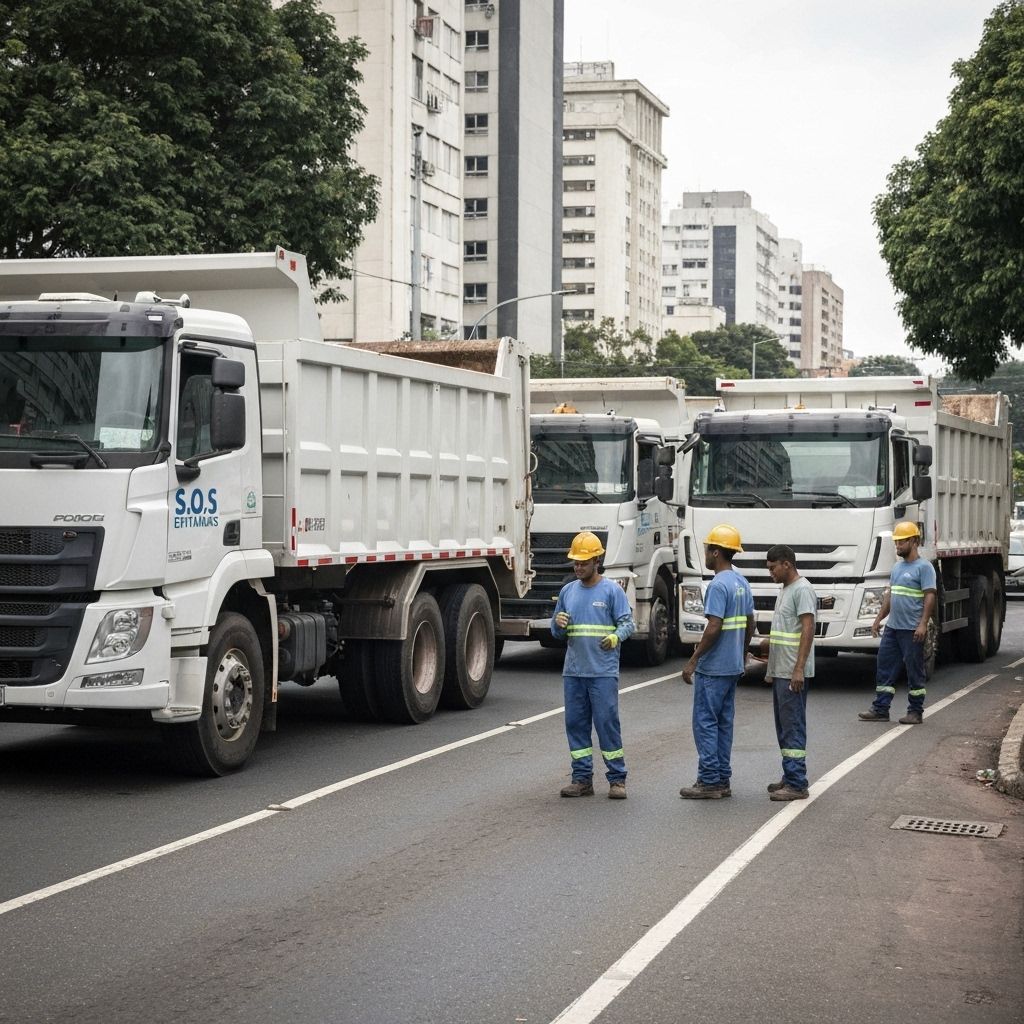 Equipe da S.O.S Entulhos em São Paulo